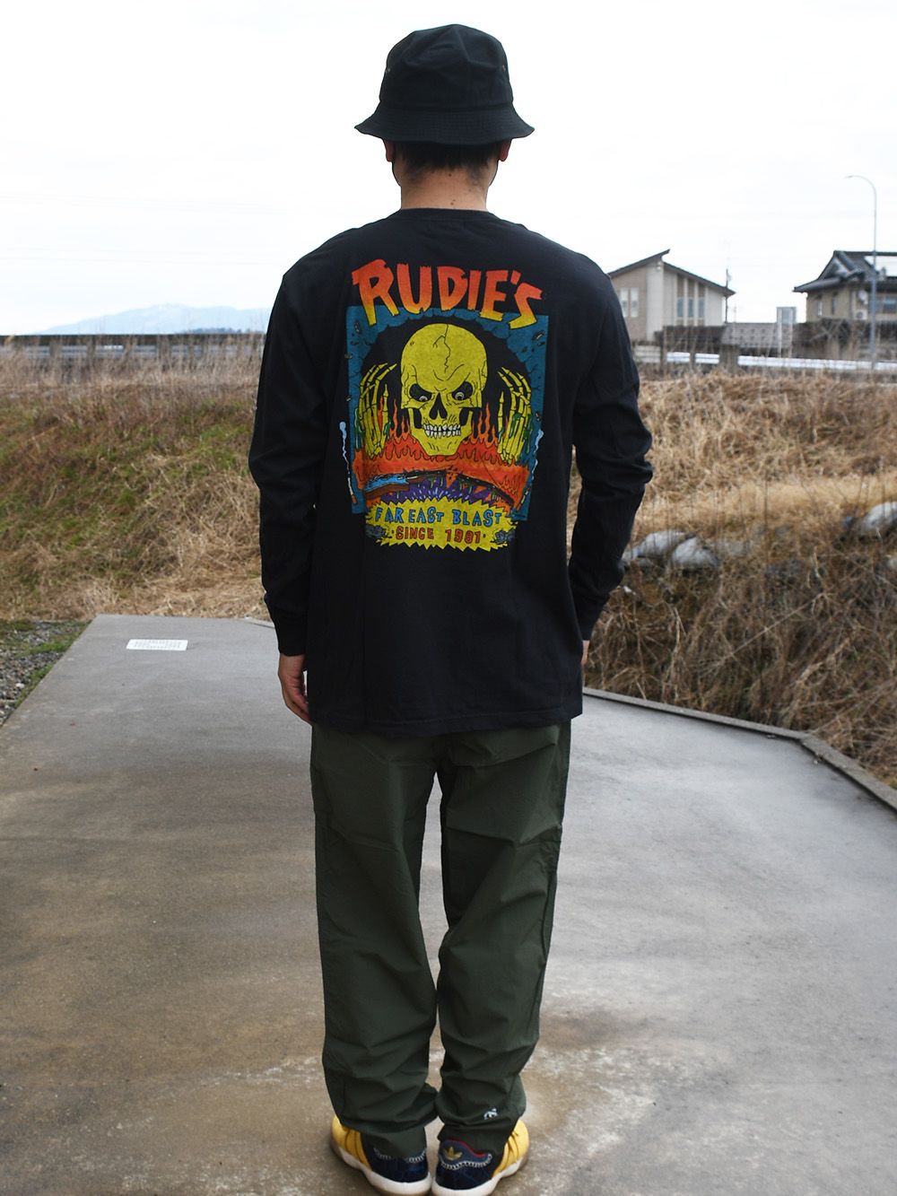 BUSTED SKULL LS-TEE