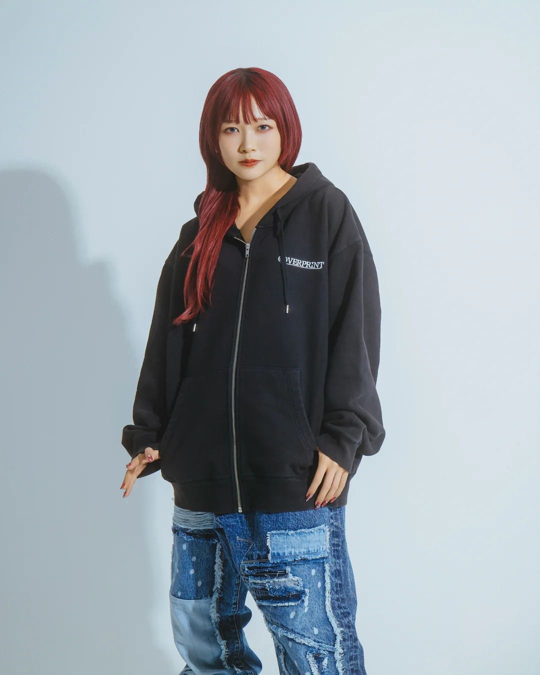 OVERPRINT Zip Hoodie