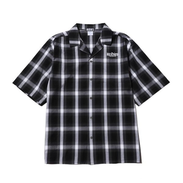 HOOK OPEN COLLAR CHECK-SHIRTS