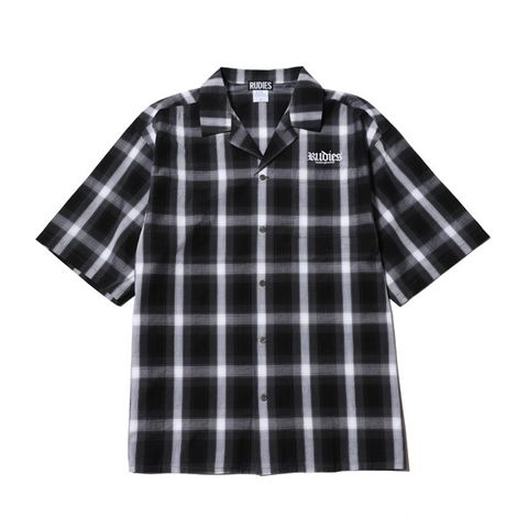 HOOK OPEN COLLAR CHECK-SHIRTS