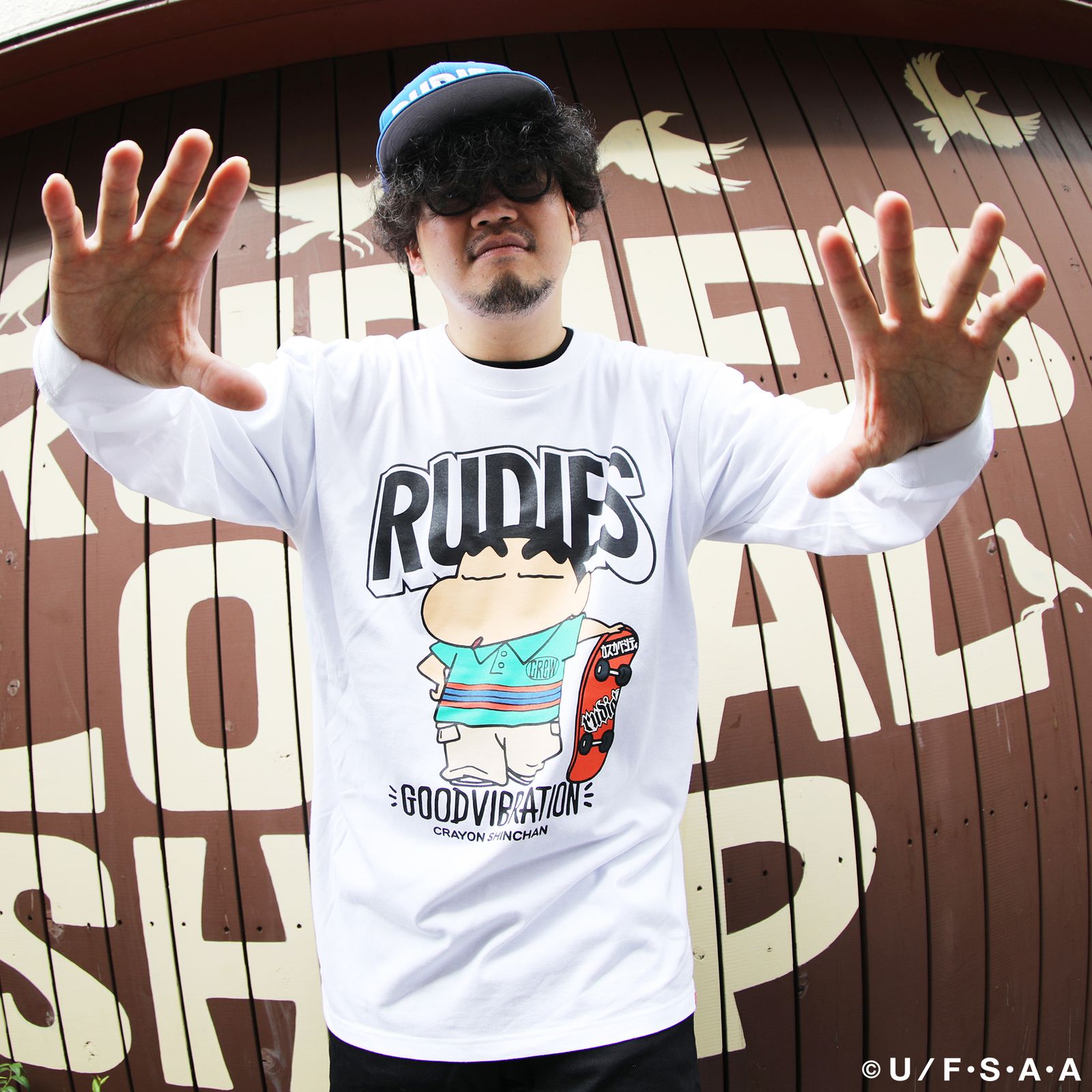 RUDIE'S x CRAYON SHINCHAN SKATE LS-T