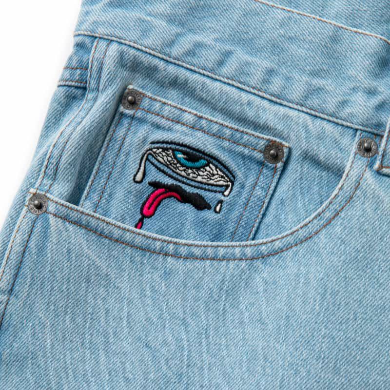 TRANSMISSIONATOR DENIM WIDE-SHORTS