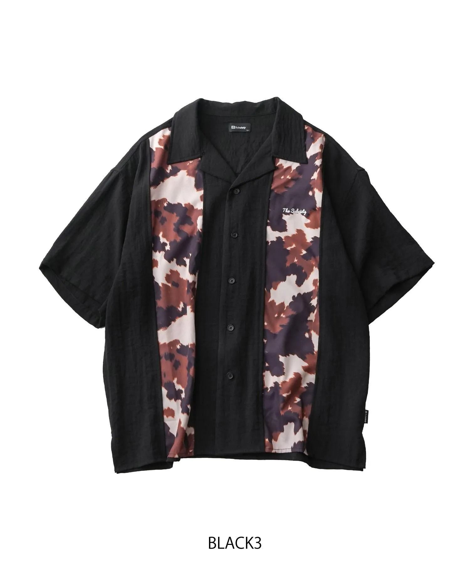 Patterned panel shirt