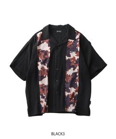 Patterned panel shirt