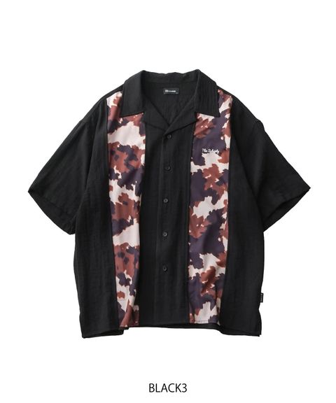Patterned panel shirt