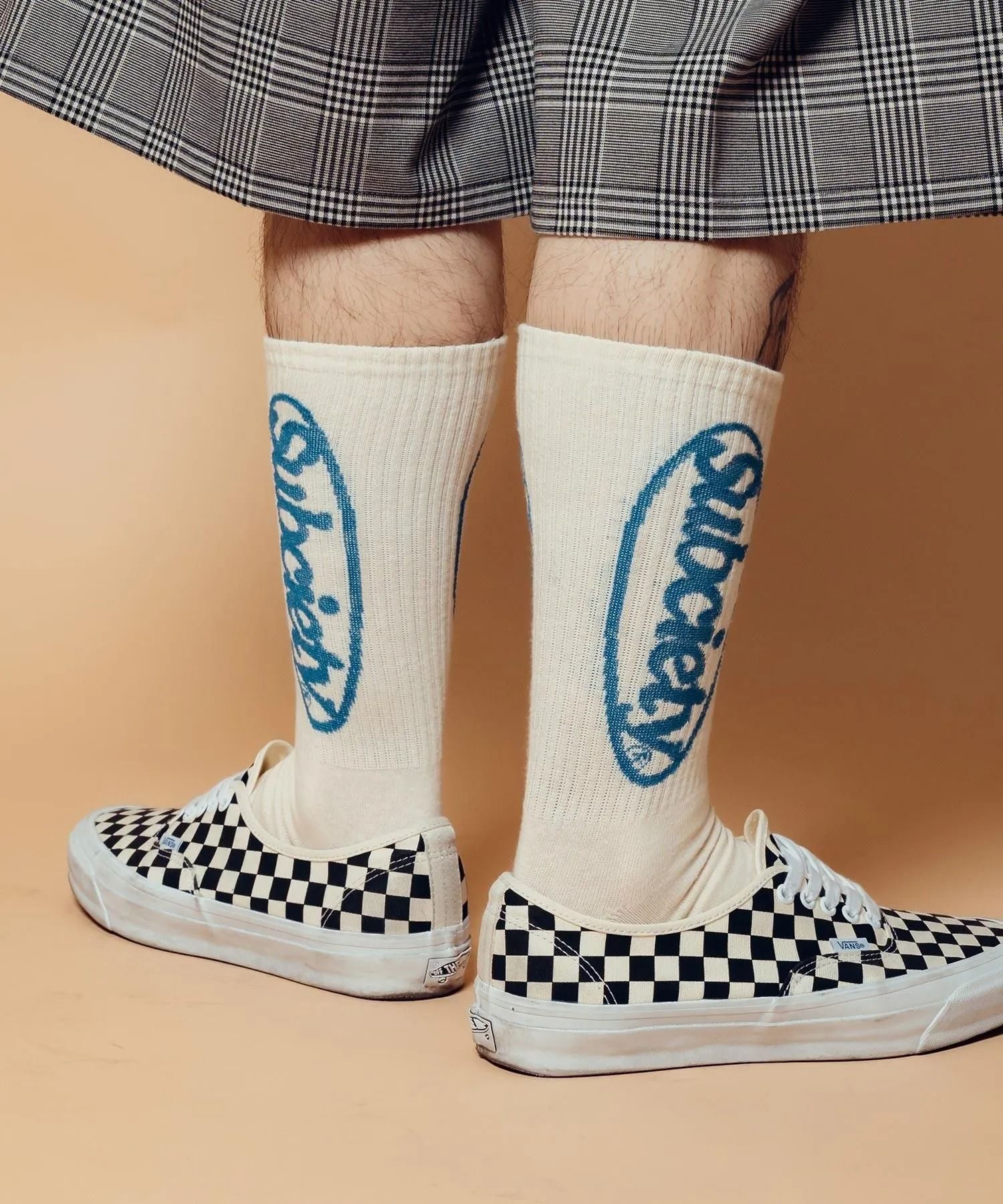Oval logo socks