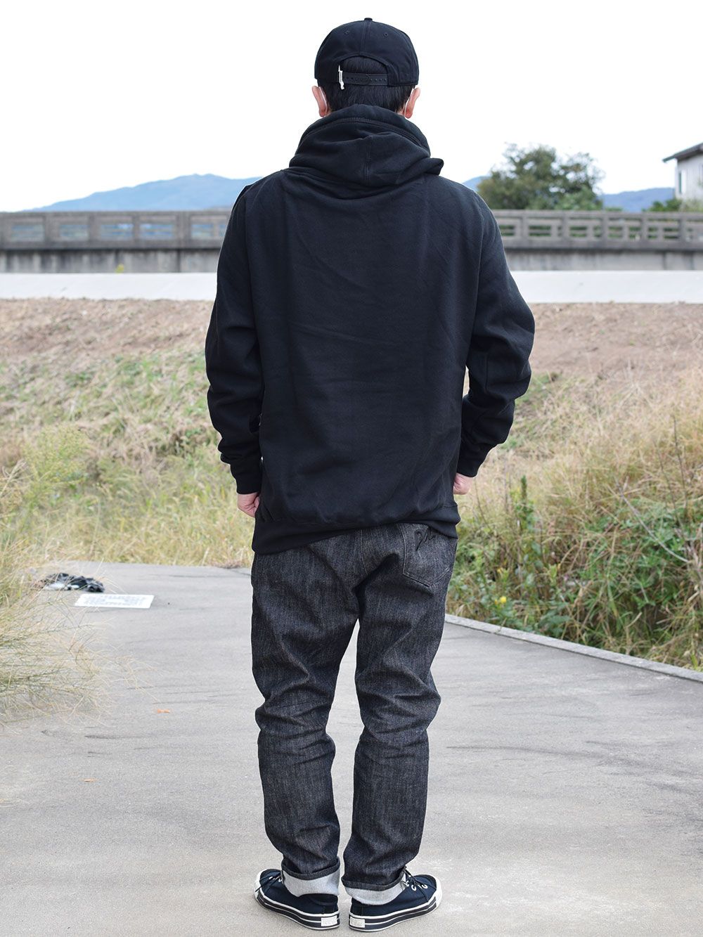 Cross-Neck Heavy Oz Hoodie