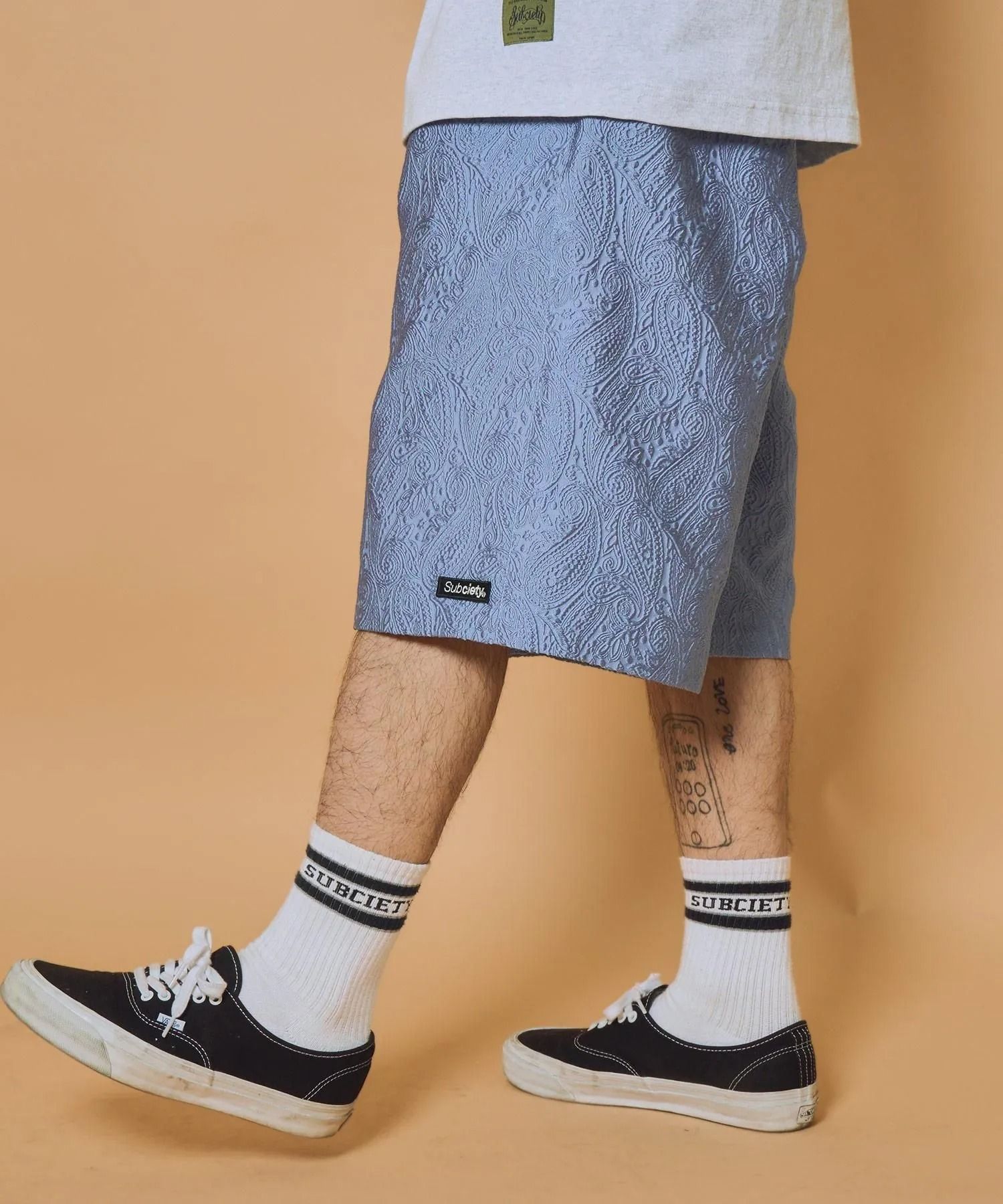 Jacquard paisley shorts
