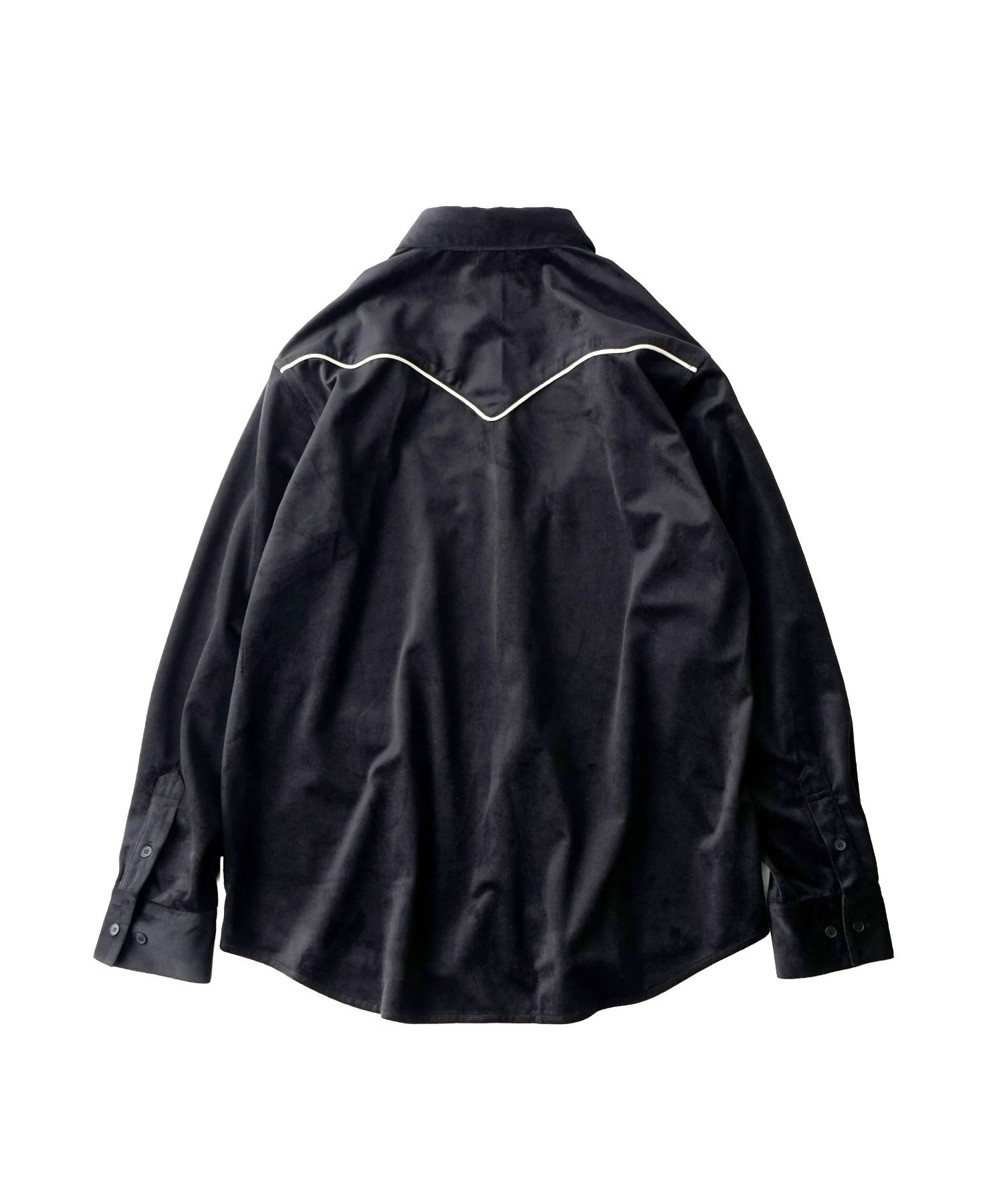 Embroidered velour western shirt