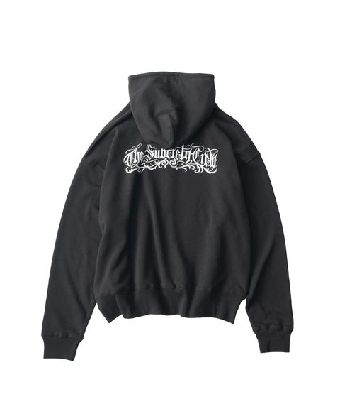 Boxy double zip up hoodie
