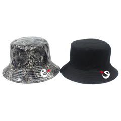 rg fake snake skin bucket hats