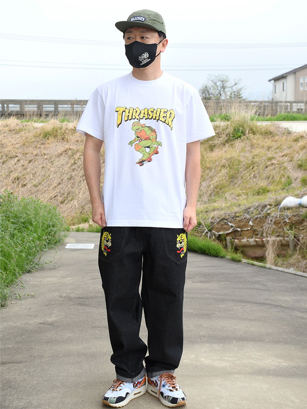 【TEENAGE MUTANT NINJA TURTLES×THRASHER】 SKATE-T
