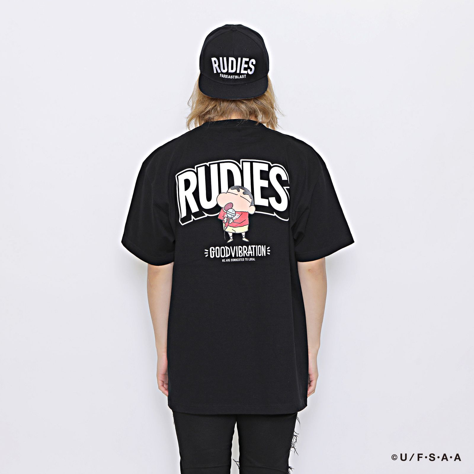 RUDIE'S x CRAYON SHINCHAN MICROPHONE-T