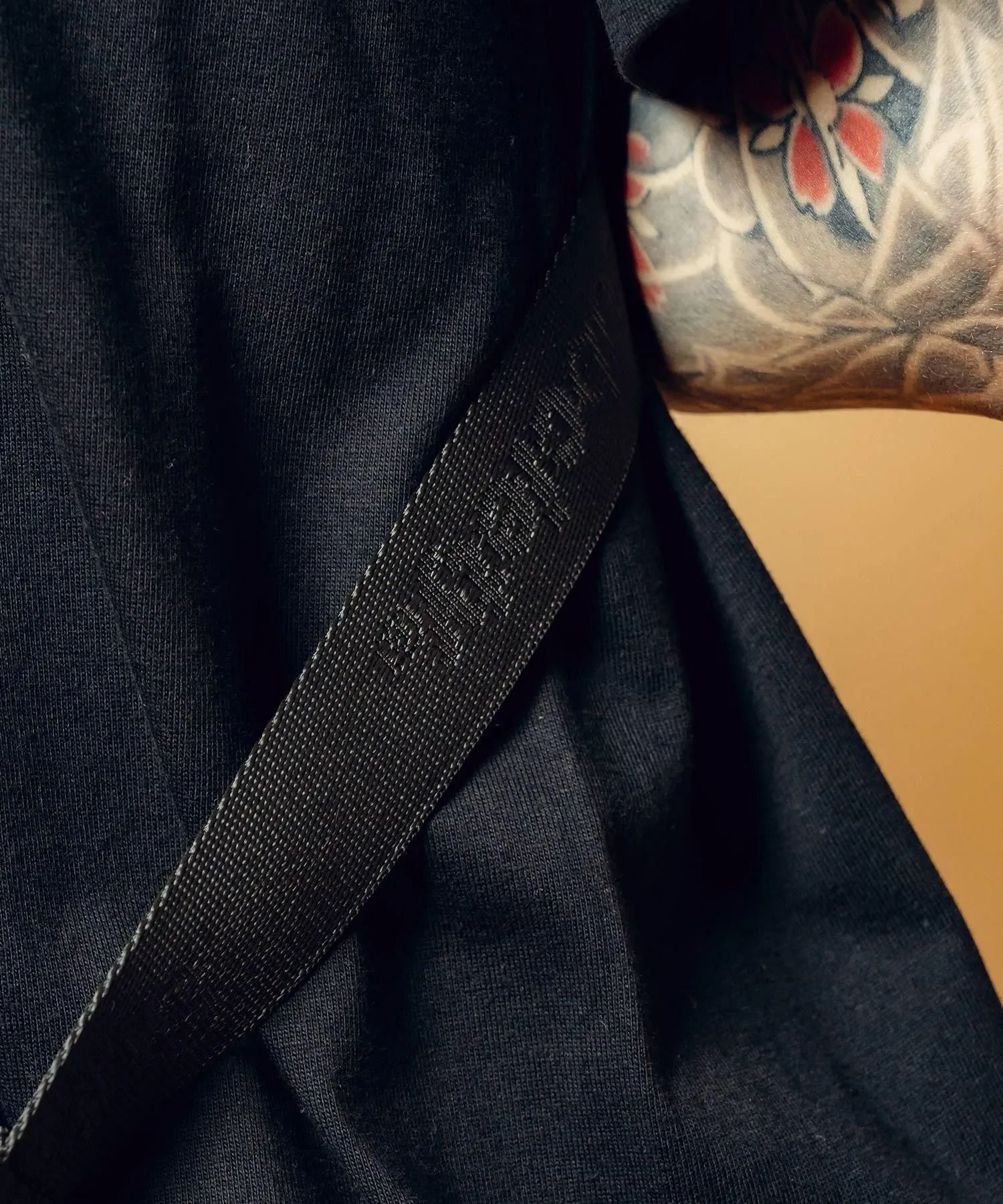 Mesh pocket mini shoulder bag