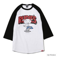 RUDIE'S×CRAYON SHINCHAN TREAT RAGLAN TEE