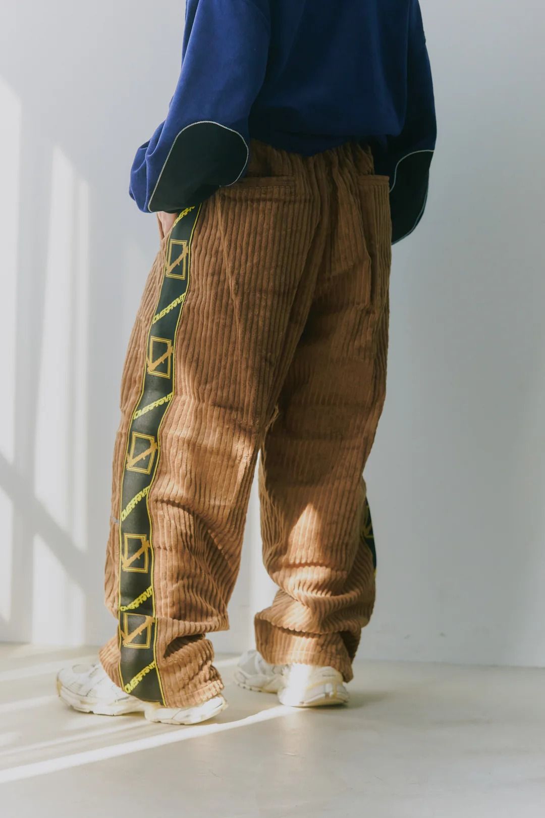 Corduroy jersey pants