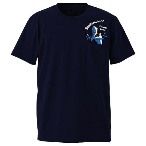 shark out of pocket tee