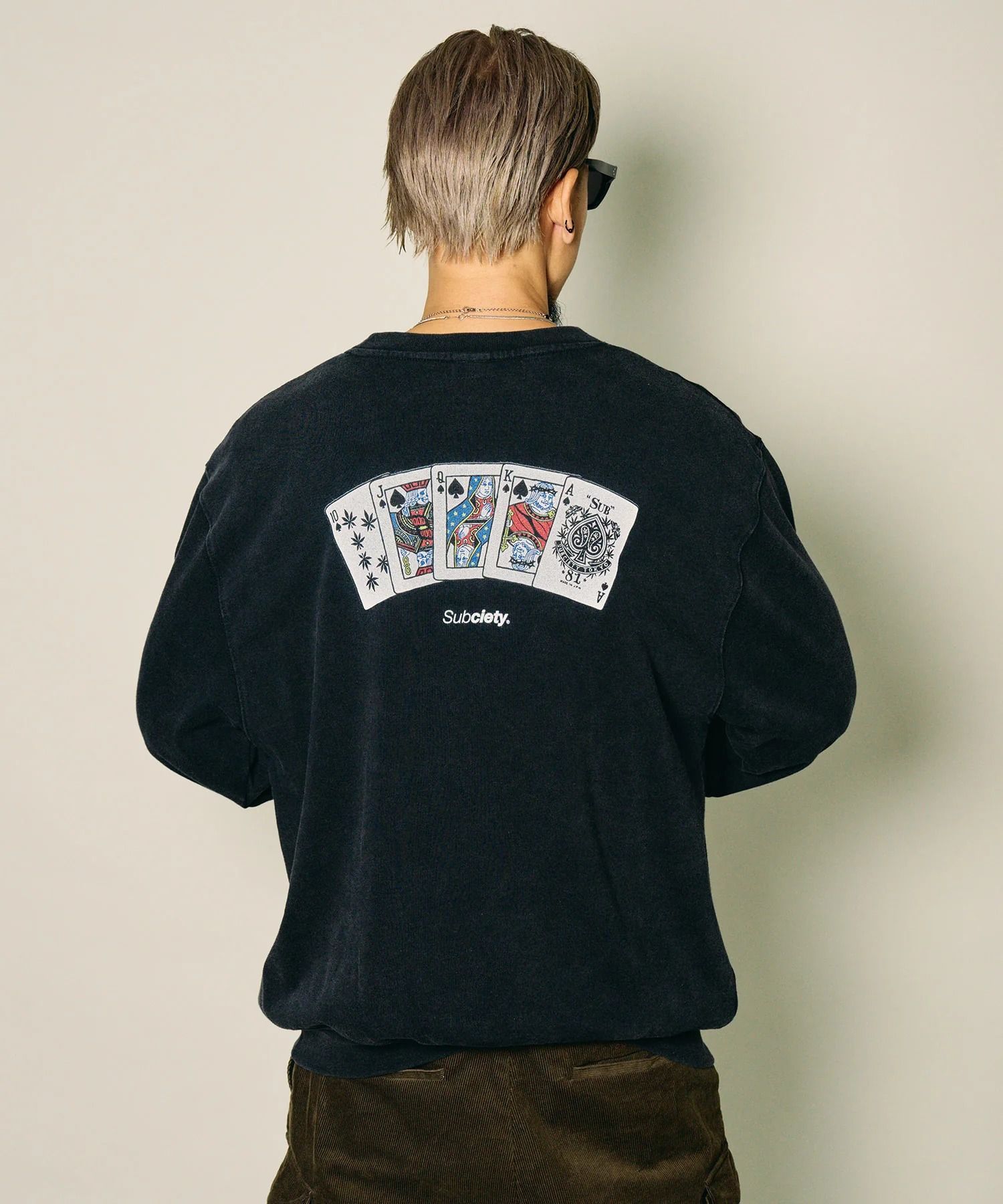 Fade wash sweat shirt