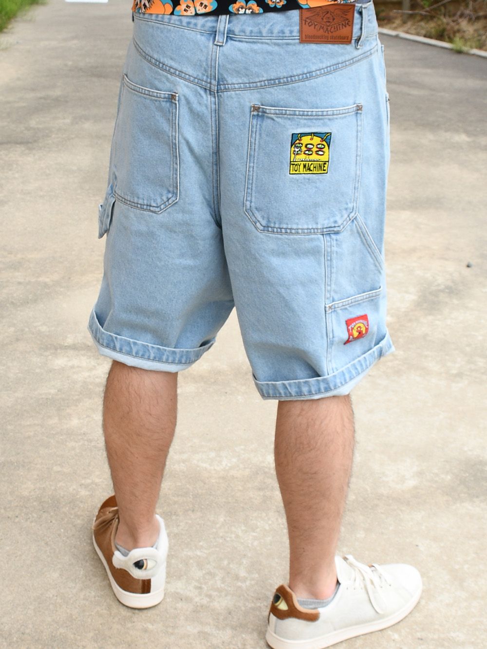 TOY MACHINE - TRANSMISSIONATOR DENIM WIDE-SHORTS | DOLL