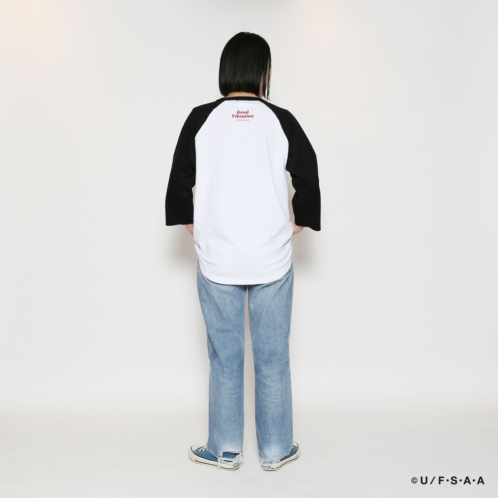 RUDIE'S×CRAYON SHINCHAN TREAT RAGLAN TEE