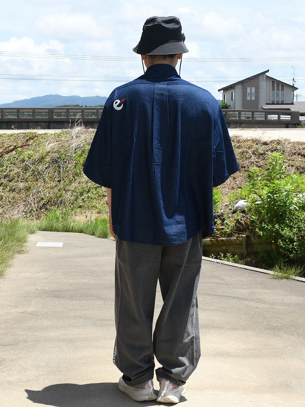 rg baby devil oversize denim shirts