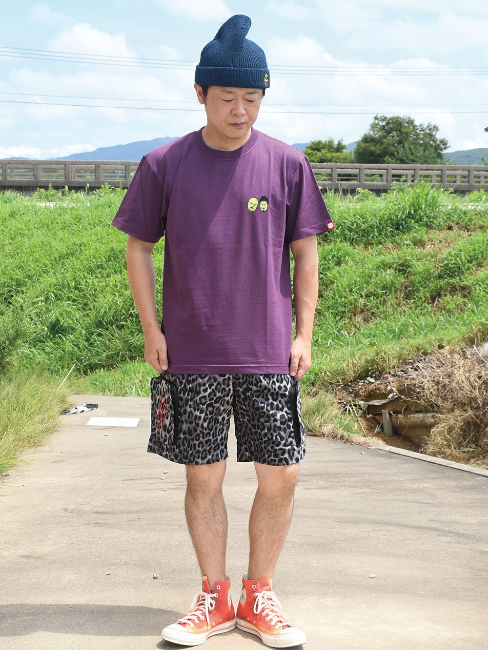 [PDSx鬼越トマホーク] 鬼越トマホーク刺繍TEE