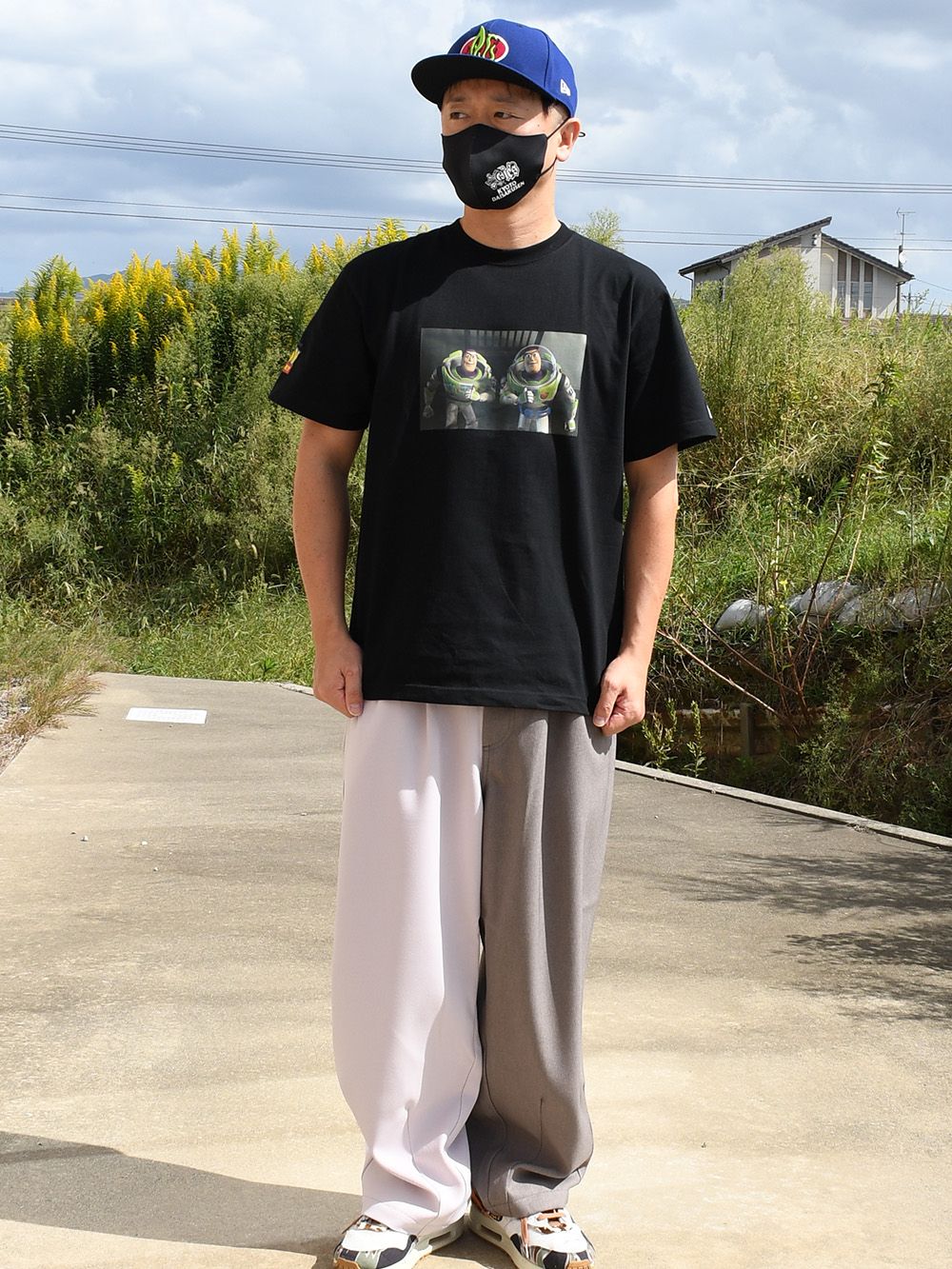 2TONE TUCK PANTS