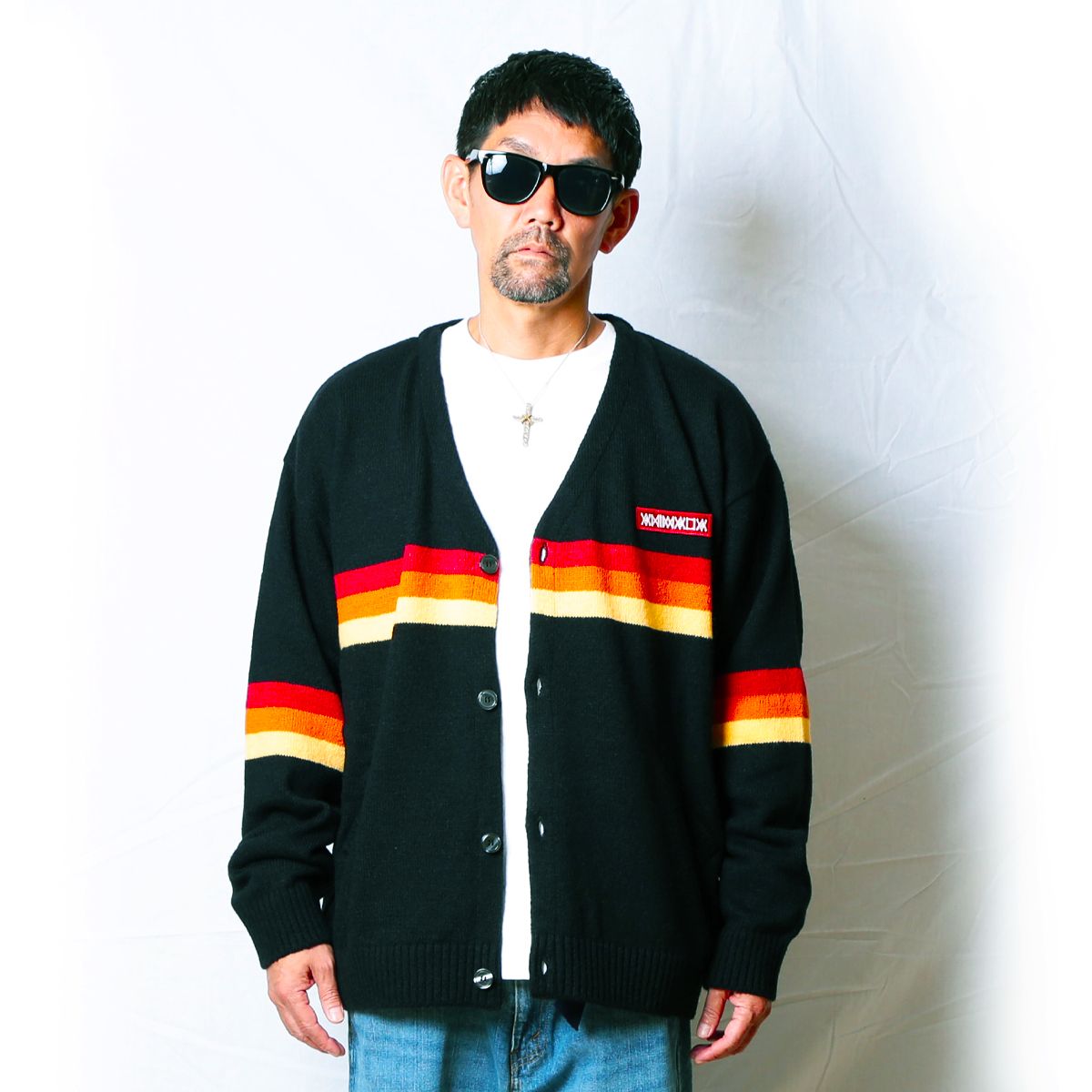 Horizon Border Knit Cardigan