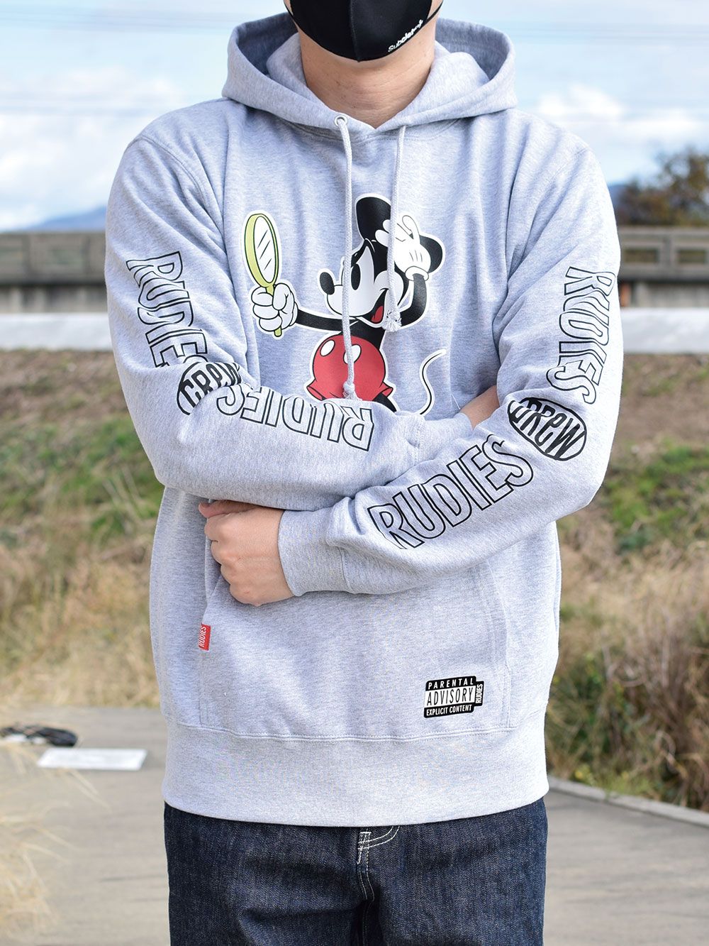 RUDIE'S x BYRD / LOOK SLICK HOOD SWEAT <MICKEY MOUSE>