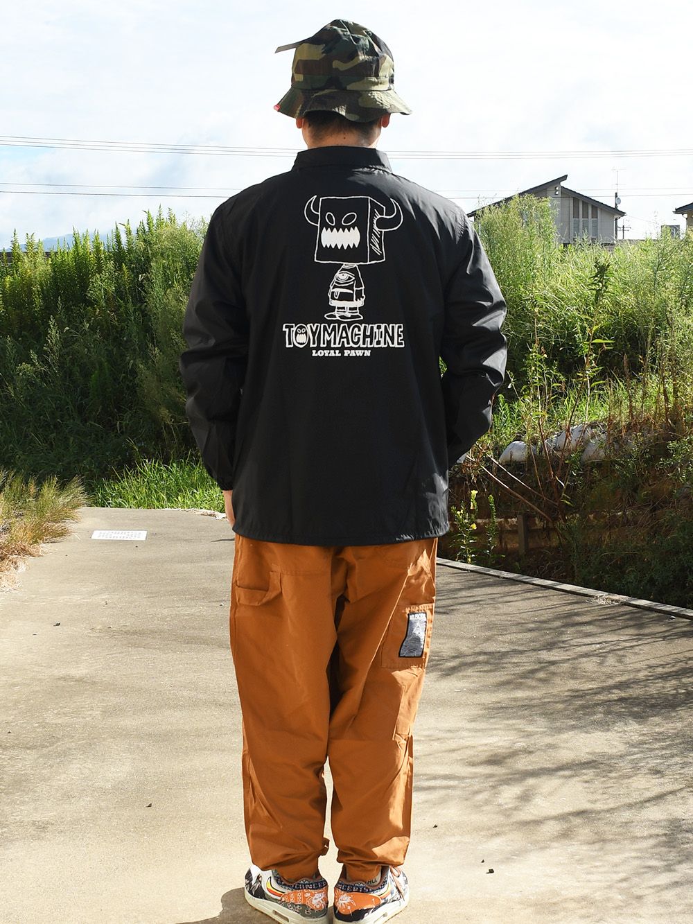 < SKB3 COLLAB >TOYMONSTER BAG FACE COACH JACKET