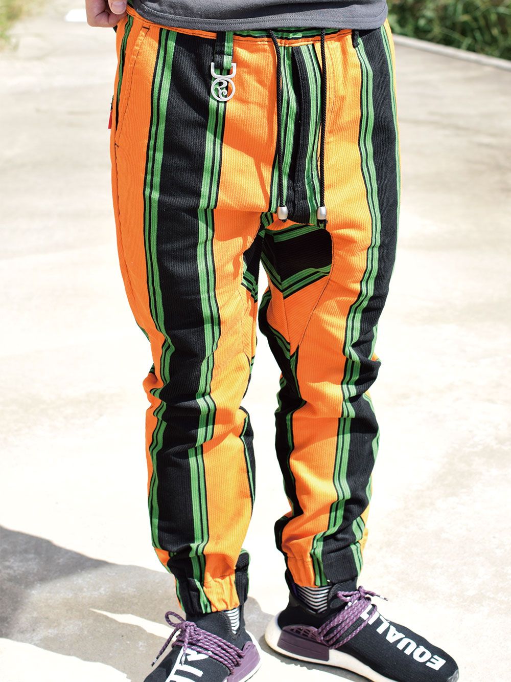 STRIPE CORDUROY JOGGER-PANTS
