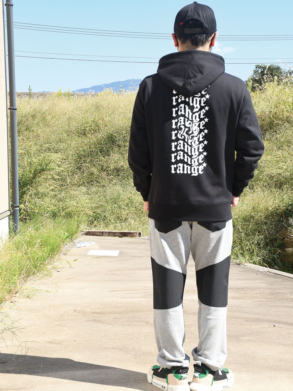 quarantine back print hoody