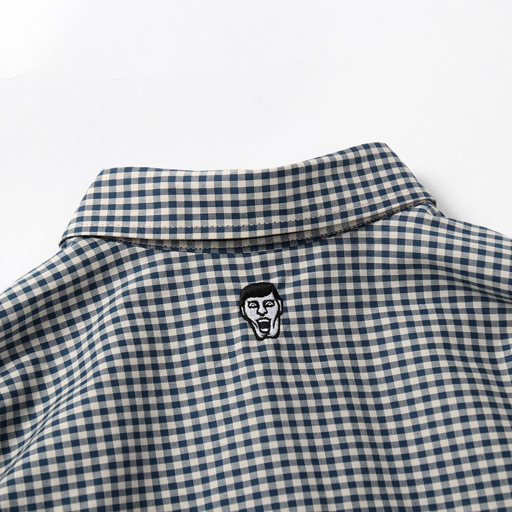 ギンガムチェックイズシャツ