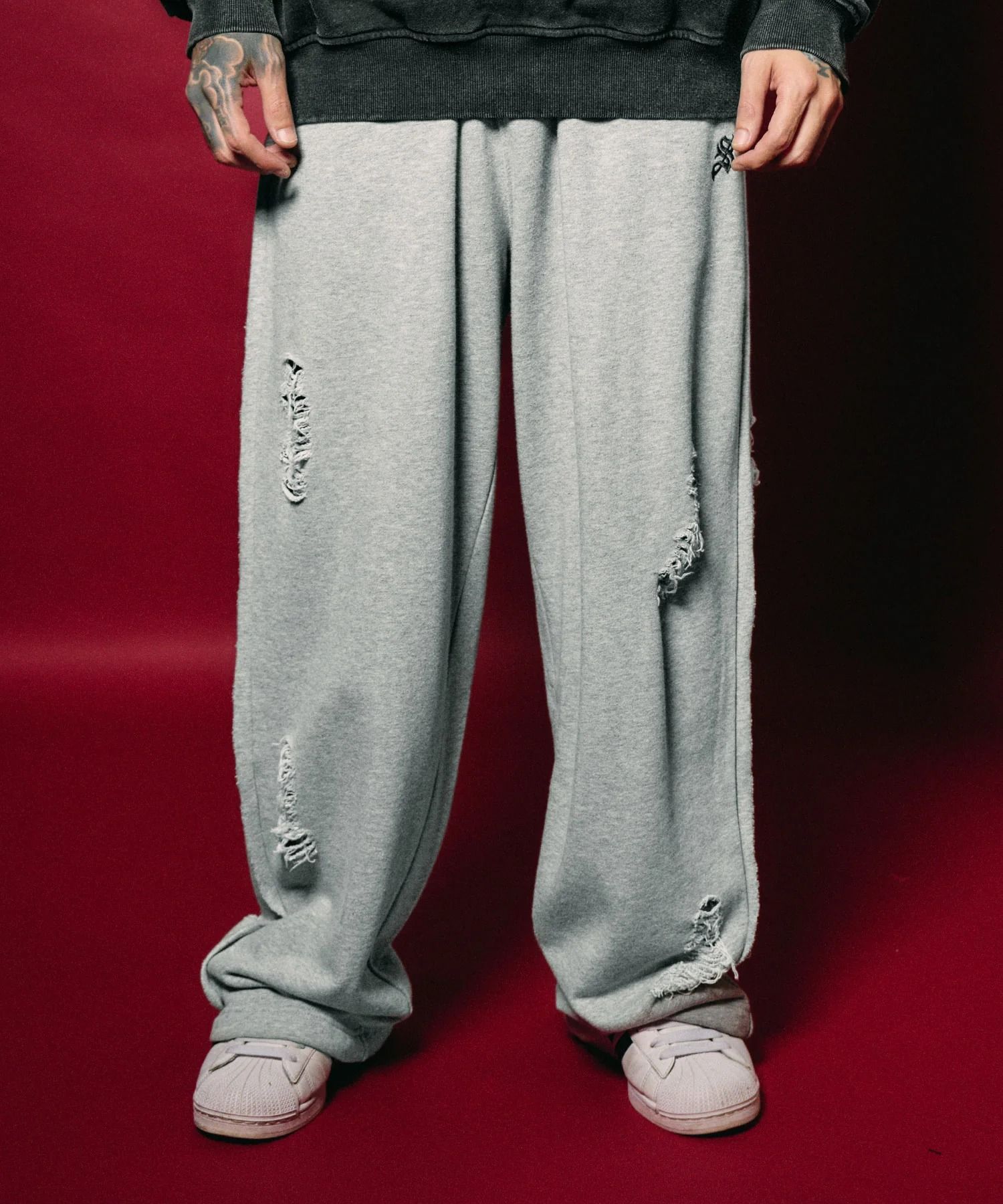 Distressed sweatpants