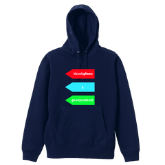 3 colors tag hoody