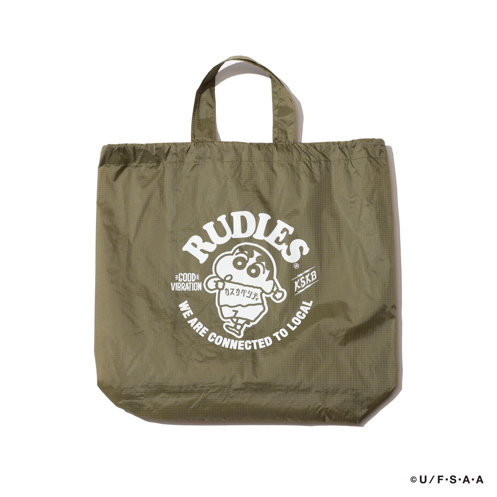 RUDIE'SxCRAYON SHINCHAN CIRCLEMOSH GYMSACK