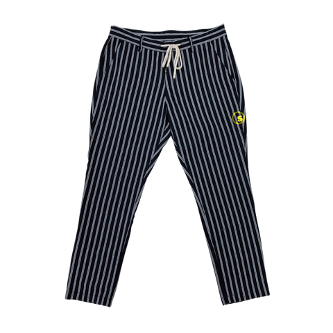 sd cotton hemp stripe tapered pant