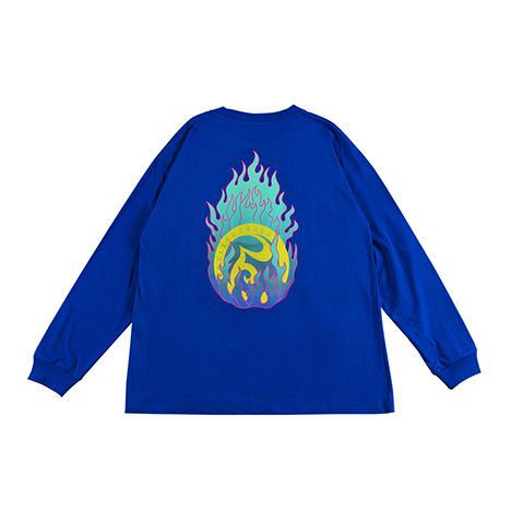 BURNED LOGO LONG-SLEEVE
