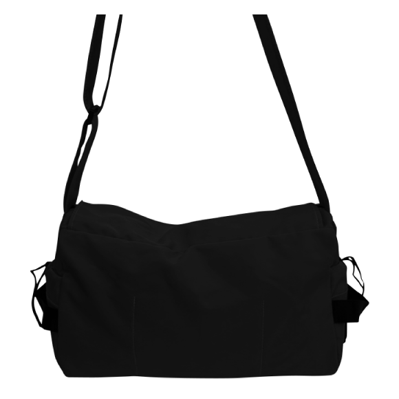 sd blk back messenger bag