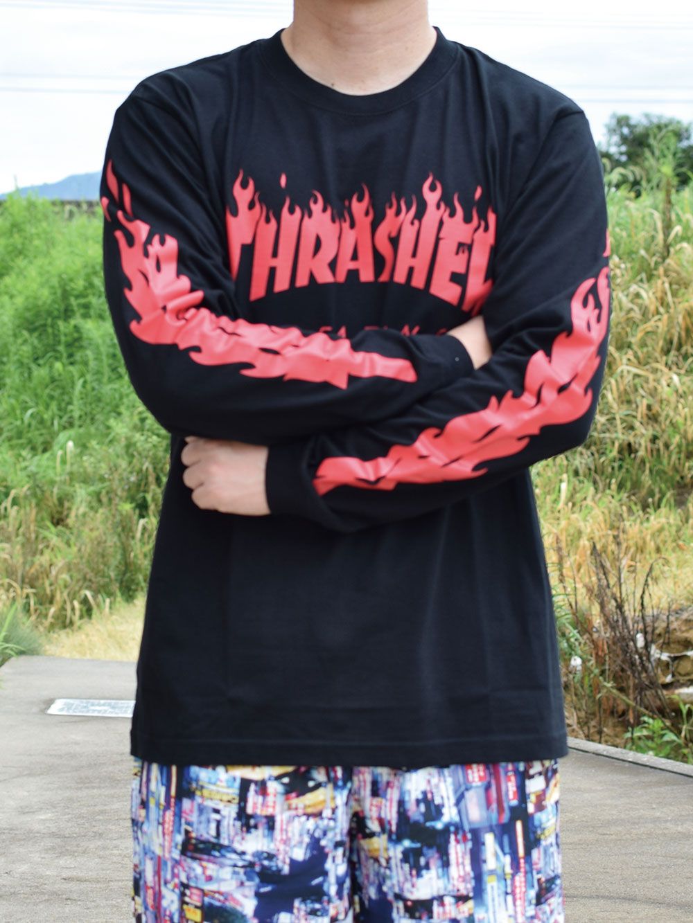 FLAME OF SLEEVE L/S-T