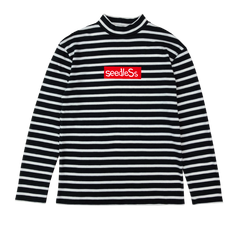 sd boarder high neck LS tee