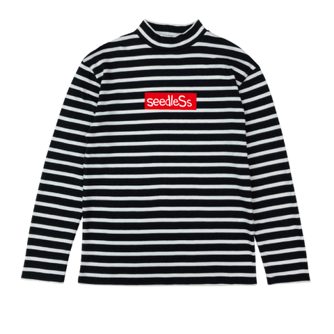 sd boarder high neck LS tee