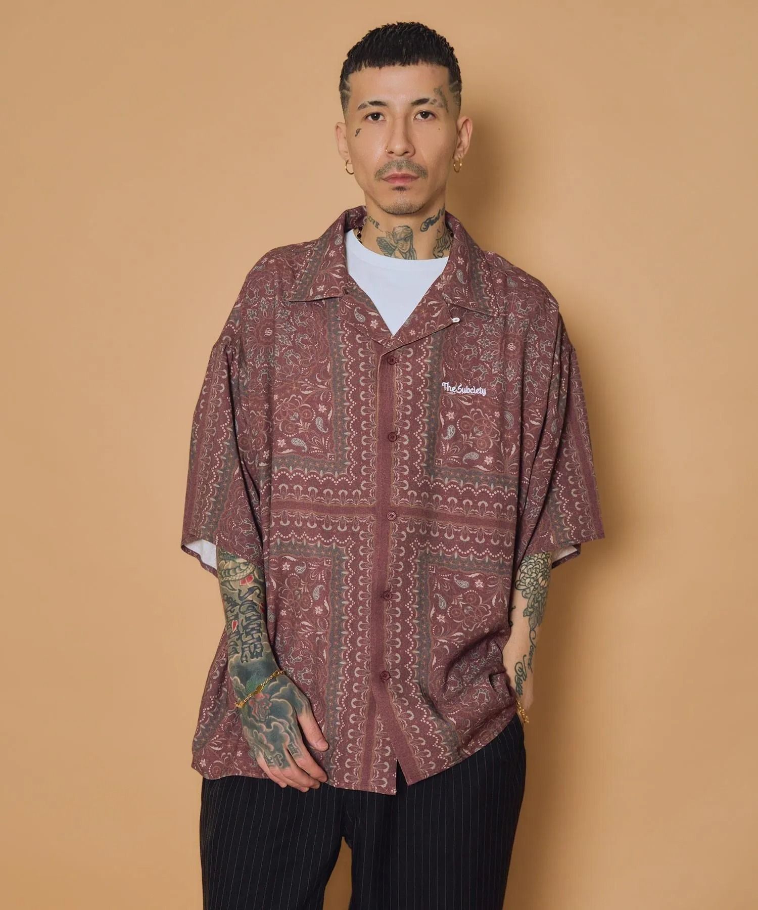 Medallion rayon shirt