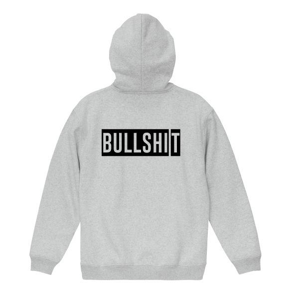 dogtalksbullshitwalks hoody 8.3oz 裏起毛