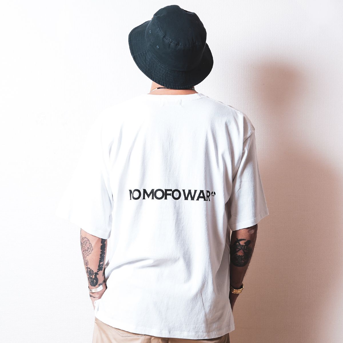 O/E Big silhouette Tee S/S - NO MOFO WAR