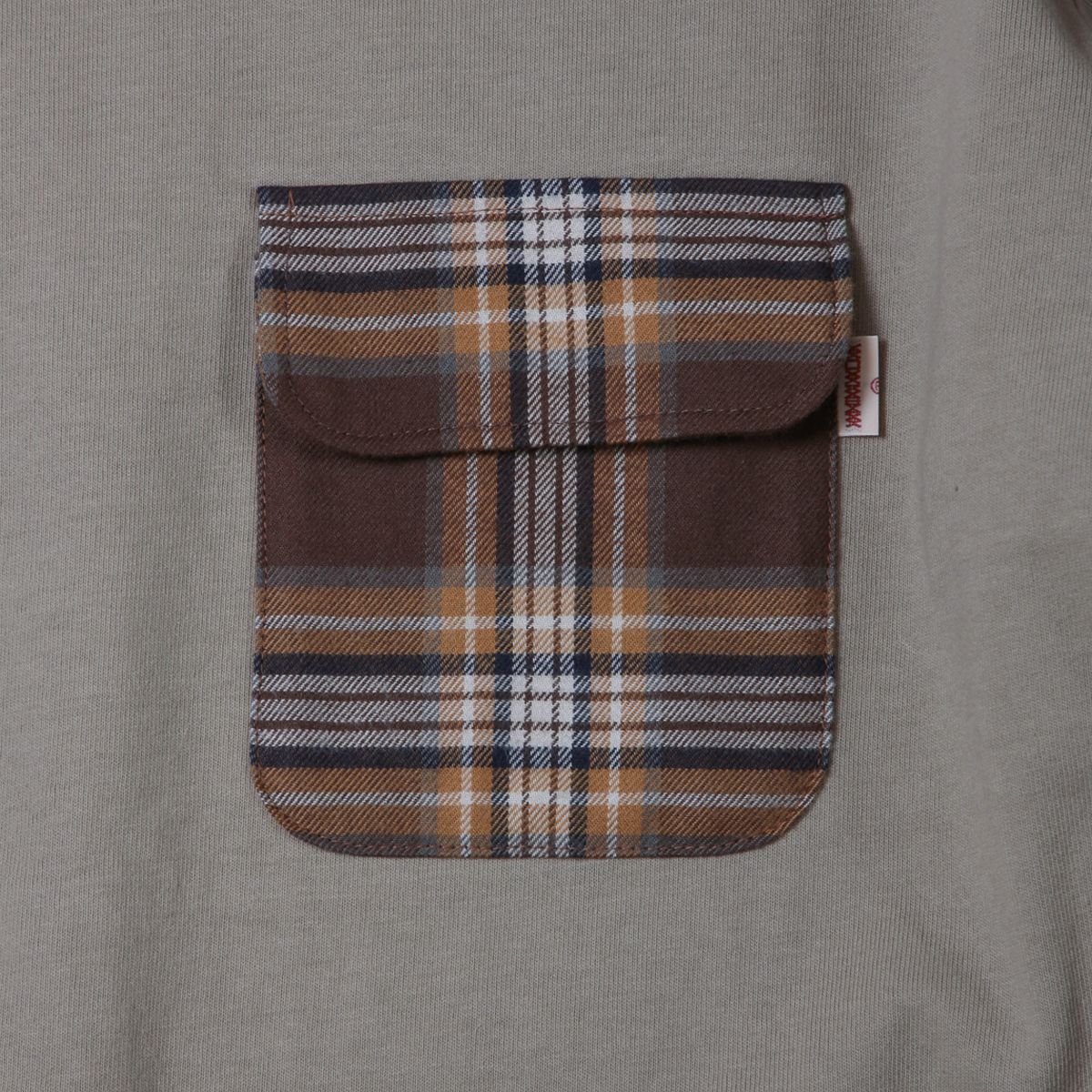 81.oz US  Cotton L/S -CHECK POCKET