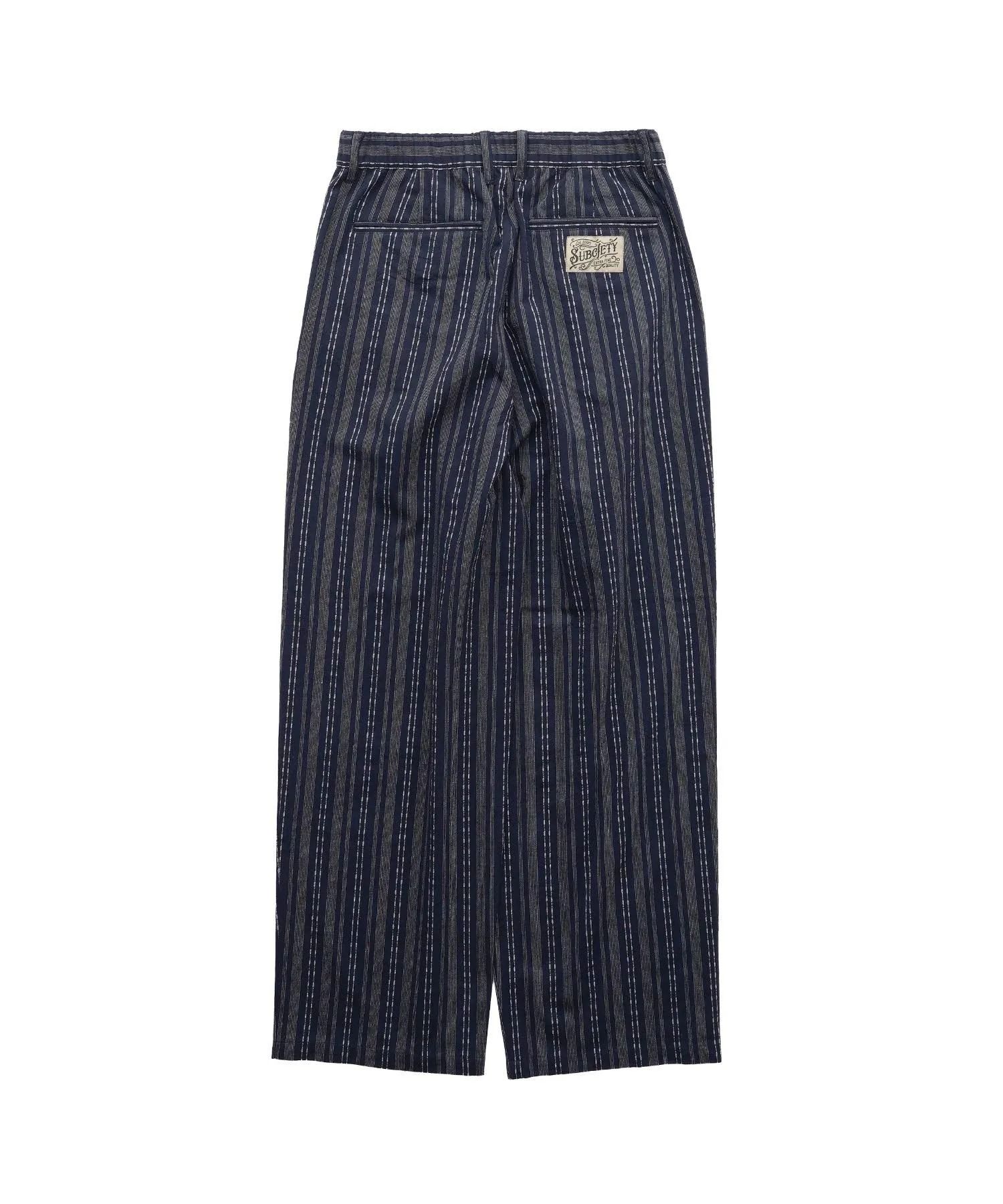 Jacquard stripe slacks