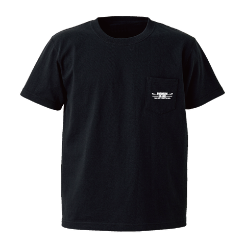 sd blur logo over size pocket tee