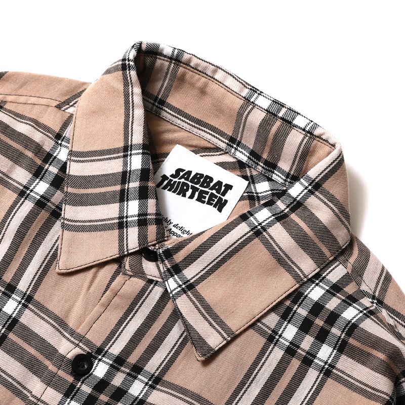 BLACK HEART CHECK-SHIRTS