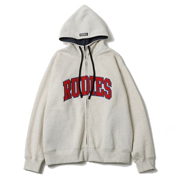COLLEGE HIGHNECK ZIPHOOD-SWEAT